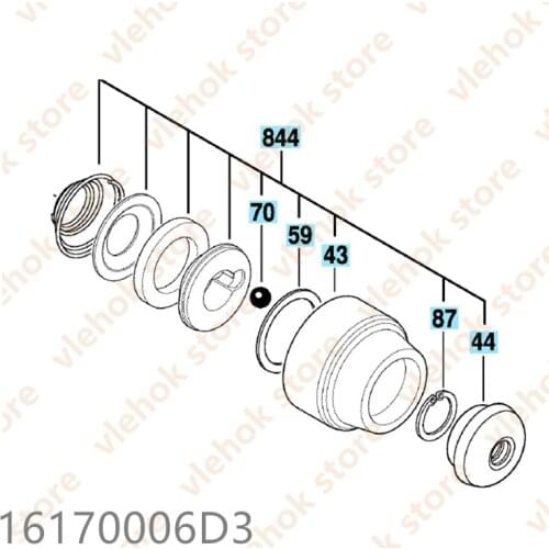 Protection Sleeve for BOSCH GBH18V-EC RHH181 GBH14.4V-LI GBH2-20D RHS181 16170006D3 Cordless Hammer Drill Power Tool Accessories