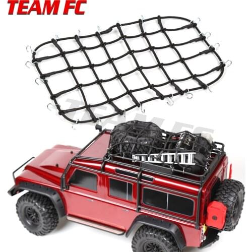 1/10 Scale RC Rock Crawler Accessory Luggage Roof Rack Net RED For D90 D110 TRX-4 Trx4 Rc Car S100