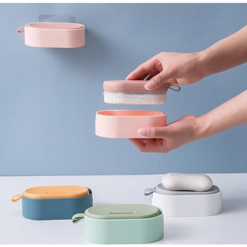 1 Set Durable Cleaning Brush Rapid Foaming with Back Groove Kitchen Scrub Brush PP Comfortable Grip Sink Brush Kitchen Tools