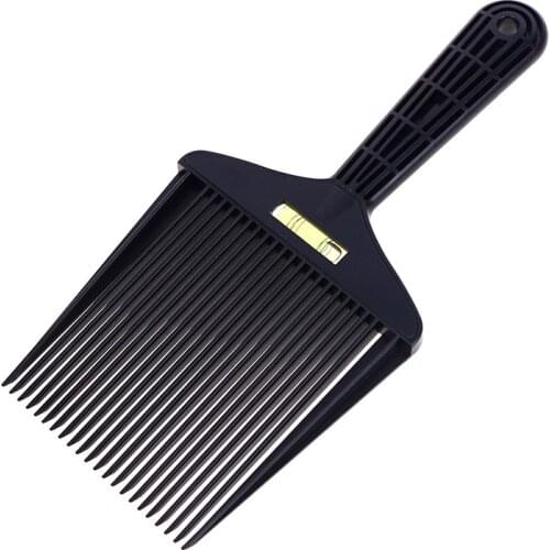 1pcs Bubble Clipper Comb Barber Styling Dyeing Comb Anti-slide Handle Plastic Flattop Comb Hair Trimming Accessories