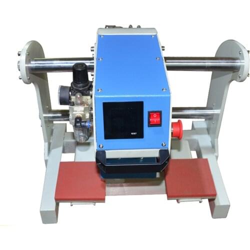 10*10cm 110V/220V Pneumatic hot stamping machine Small automatic heat press machine Heat transfer machine equipment LOGO