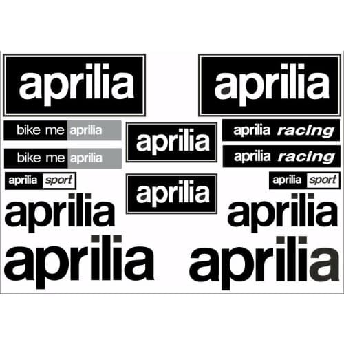 Aprilia Motorcycle Decals Stickers Bike Graphic Set Vinyl Logo 14 Pcs