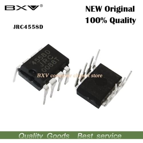 20PCS NJM4558D DIP8 NJM4558 DIP JRC4558D JRC4558 Dual operational amplifier New original IC