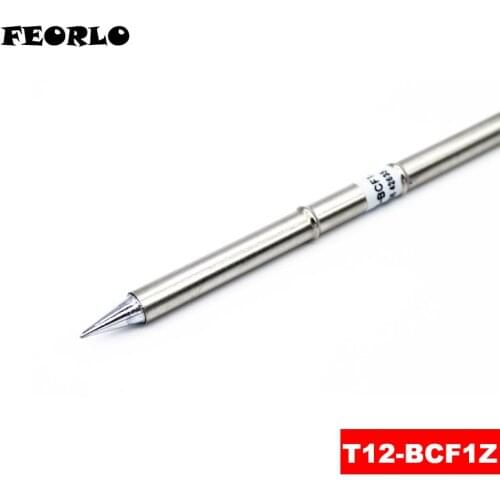 FEORLO 2pcs Soldering Tips T12 For HAKKO T12-BCF1Z BCF2Z BCF3Z BCF4Z B B2 B3 B4 BL BZ Solder Iron Tips Soldering Welding Stings
