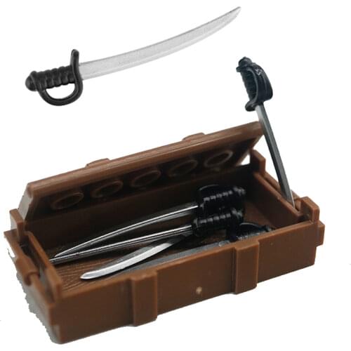 5 Pcs/Lot MOC DIY Brick Mix Color Weapon Army Knife Sword Building Block Accessory Compatible Bricks Blocks Toys X622