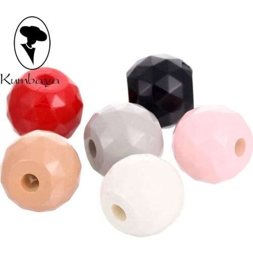 5 pcs/lot Resic Round Polyhedron Beads Charms Jewelry Accessory Women DIY Earrings Necklace Handmade Parts DIY Gifts P791