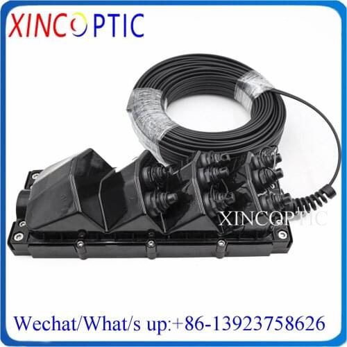 8Ports FTTX Outdoor Waterproof Fiber Optical Terminal Enclosure Optitap Box with Mini Corning Optitap-SCAPC Connector Adaptor