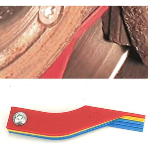 8 In 1 Plastic Brake Pad Measuring Tool Gauge Feeler Tester Scale Lining Thickness Wear Meter Thickness Gauge Handy Measuring