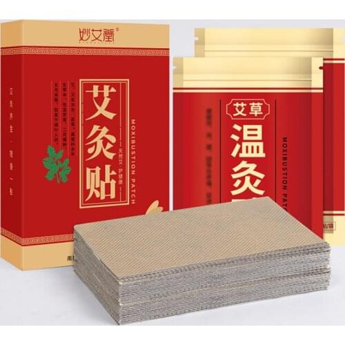 80 pcs Wormwood Moxa Plaster Paste Moxibustion Heat Patch Stickers Neck Shoulder Waist Leg Pain Relief Body Health Care