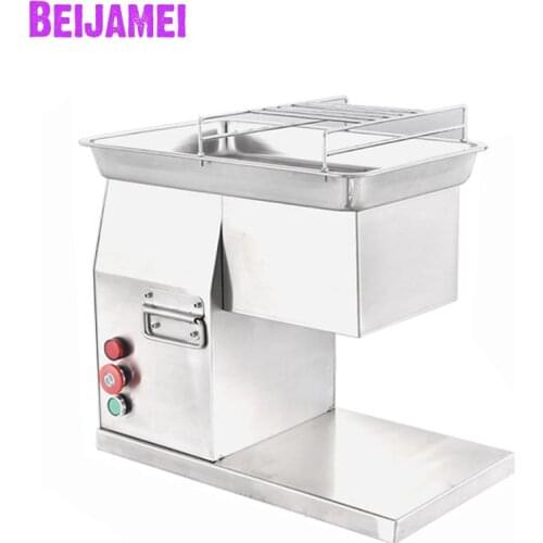 BEIJAMEI commercial electric meat cutting machine desktop multifunctional beef mutton meat slicer fish cutter
