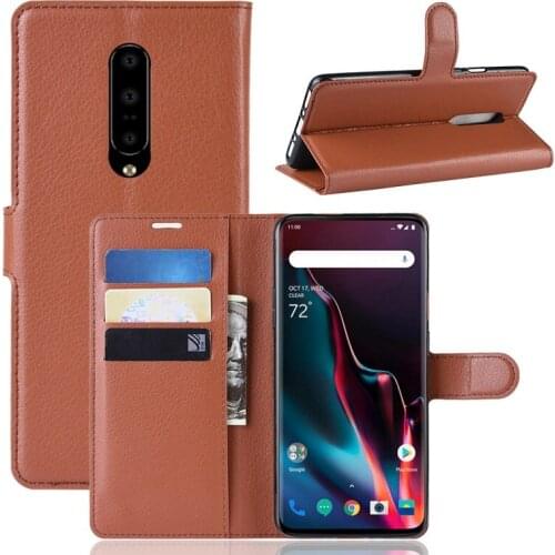 Bookcover For Oneplus6T Luxury Leather wallet Cases for 1+7 Pro Cover heavy duty shockproof cover for oneplus7 30pcs DHL Free