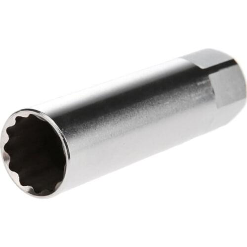 For BMW/Mercedes/Mini/ford 3/8"Dr 14mm silver white long Magnetic Thin Wall useful Spark Plug Socket 12 points
