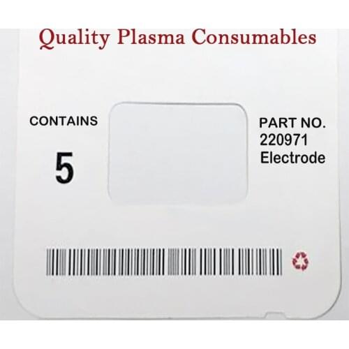 Ref: 220971 WS Plasma Cutting Torch Consumables Electrodes for 125A PKG/10