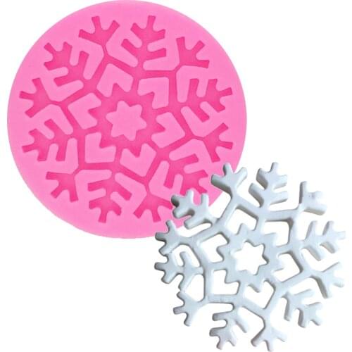 Sugarcraft Christmas Snowflake Silicone mold fondant mold cake decorating tools chocolate gumpaste mold T1204