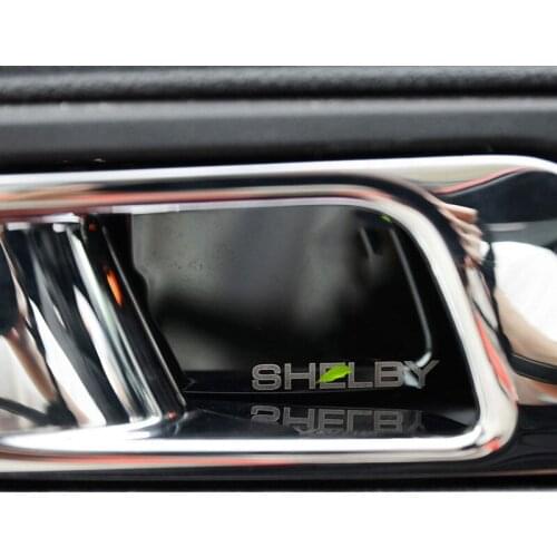 Car Door Bowl Modified Decoration Stickers Car Door Handle Decoration for Ford Mustang 15-20 Interior Accessories