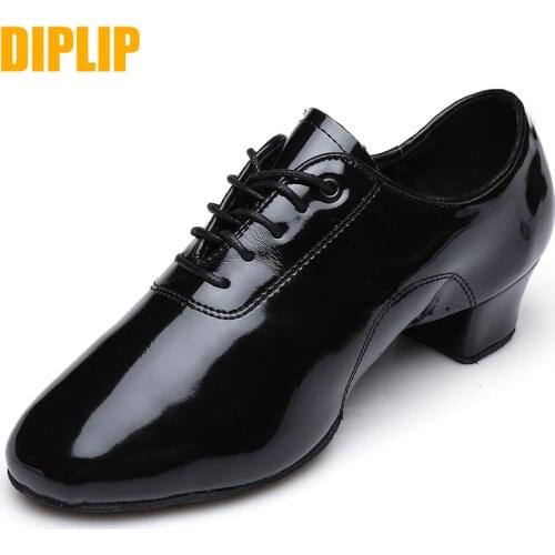 DIPLIP new mens Latin dance shoes modern dance hall tango childrens mens national standard dance shoes 25-45 yards