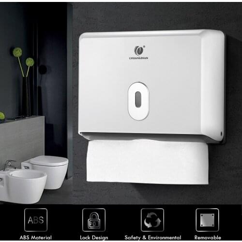 CHUANGDIAN Wall-mounted Bathroom Tissue Dispenser Tissue Box Holder for Multifold Paper Towels Kitchen Toilet Paper Boxes Holder