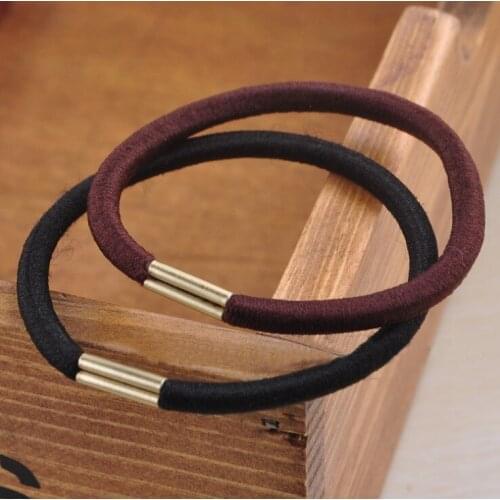 New 10PCS/set Women Basic Simply Golden Ball Elastic Hair Bands Ponytail Holder Lady Rubber Bands Tie Gum For Hair Accessories