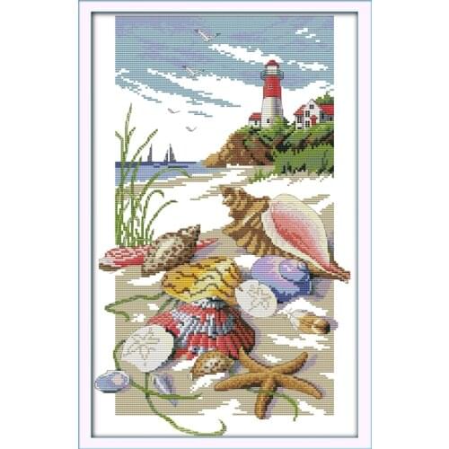 Sailing (2) Scenic Needlework, Cross stitch,Sets For Embroidery kits,Precise Printed Patterns Cross-Stitching,DIY Handmade