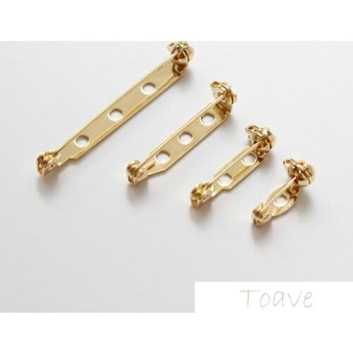 Rotating safety brooch copper plated 18k gold treasure hanging pin buckle diy hand accessories accessories material