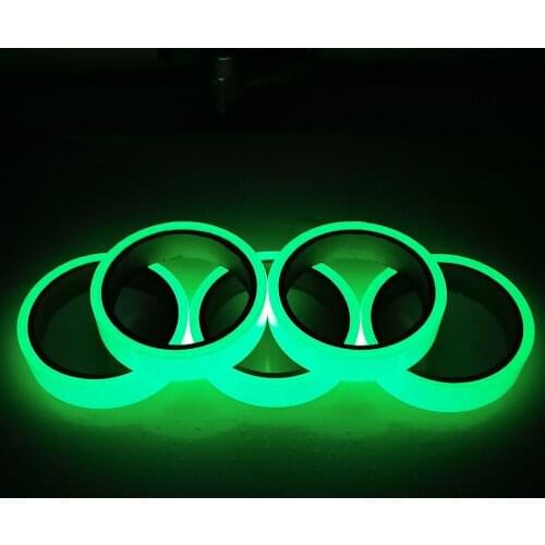 3Meters Glow Tape Self-Adhesive Sticker Removable Luminous Tape Fluorescent Glowing Dark Striking Warning Tape