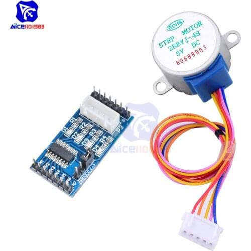 Stepper Motor 28BYJ-48 DC 5V and ULN2003 Stepper Motor Driver Module for Arduino