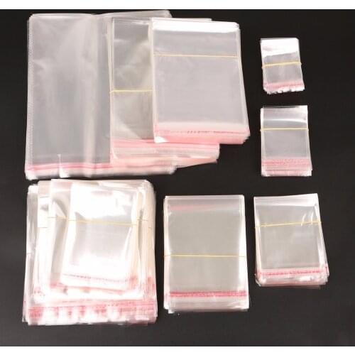 Multi Sizes Option Packaging Bags Transparent Opp Bag Packing Plastic Bags Self Adhesive Seal Storage Bag