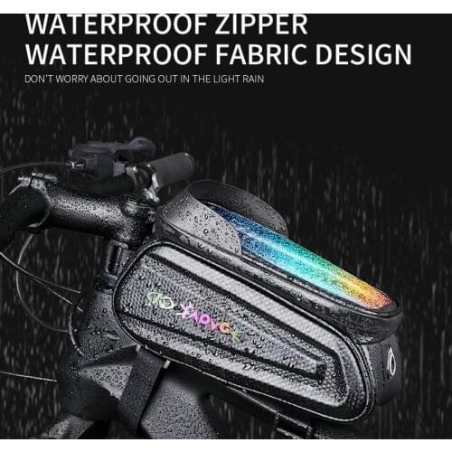 KAPOVE Holder Bicycle Bag Waterproof Front Frame Bicycle Bags Touchscreen Bicycle Saddle Bag Frame Bag Mobile Phone Case