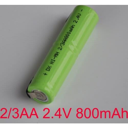 1-5PCS 800MAH 2.4V 2/3AA NI-MH battery pack Ni Mh cell with welding pins for electric razor shaver