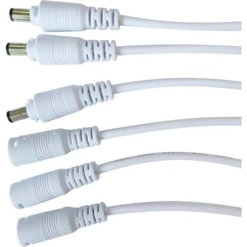 10-100 Pairs led strip connect female wire CCTV Camera 5.5mm x 2.1mm DC Power Cable Connector Adapter for led light