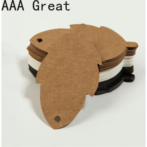 100Pcs/Lot Wedding Party Kraft Paper Hang Tags Favor Label Price Gift Cards For Home Party Portable Drop Shipping Hole Packaging