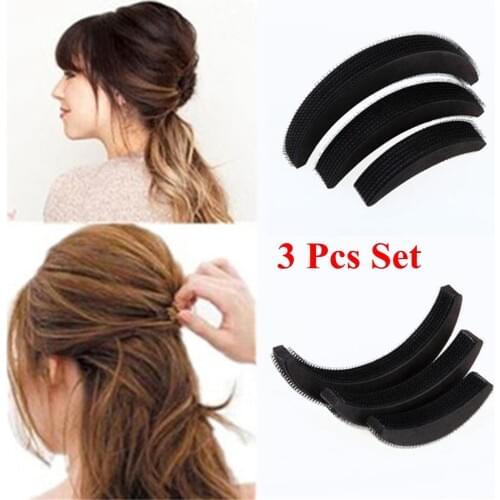 2021 3Pcs/set New Fashion Heightening Punta Hair Bangs Hair Pad Combination Increased Puff Paste Hair Style Accessories