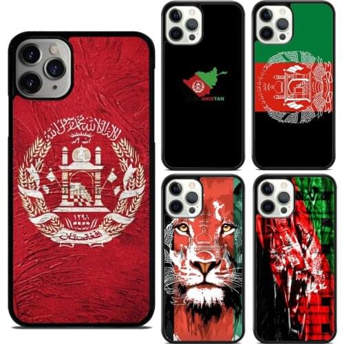 Afghan Afghanistan Flag Banner Phone Case for iPhone 11 12 Pro Max mini X XR XS SE 2020 5 6S 7 8 Plus Samsung S9 S10 Cover shell