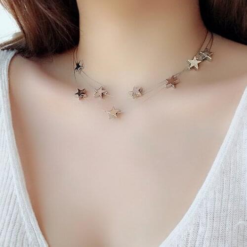 Zircon Flower Pendant Chokers Necklaces For Women Black Velvet Punk Collares Fashion Jewelry Snowflake Bijoux
