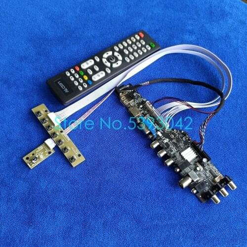 For B156XW02 V.0/V.1/V.2/V.3/V.4/V.6/V.7 DVB digital signal LVDS 40-Pin USB+AV LCD panel 1366*768 3663 controller board kit