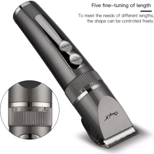 Electric Hair Clipper Men LED Professional Beard Trimmer Waterproof Hair Cutting Machine Ceramic Blade Low Noise Adult Kid Cutte