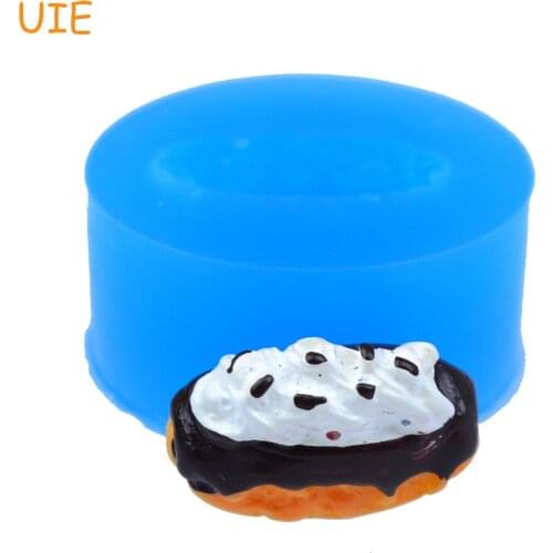 GYL472U 19.7mm Cream Cake Silicone Mold - Mini Bread Mold DIY Handmade, Fondant, Cookie Biscuit, Resin Polymer Clay, Candle Mold