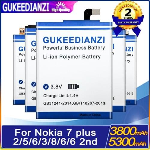 HE319 Mobile Phone Battery For Nokia 3 Nokia3 TA-1020 For Nokia 2 TA-1020 3 TA-1000 5 6 7 7 Plus 8 Sirocco 8 TA-1004 Batteries