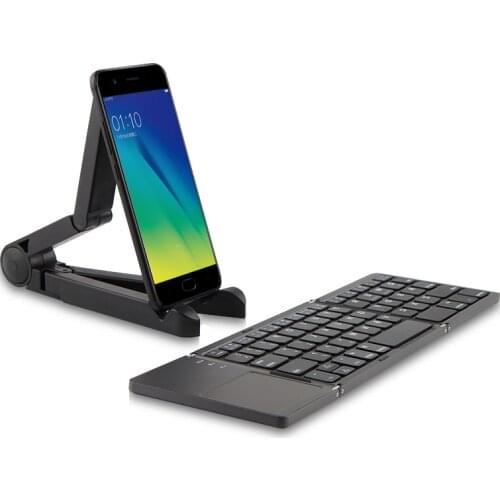 HUWEI Mini Foldable Bluetooth Keyboard with Touchpad For OPPO A1K Realme Reno 2 Z 2Z 2F X2 5 Pro X C2 A9 A5 A11X XT Phone case