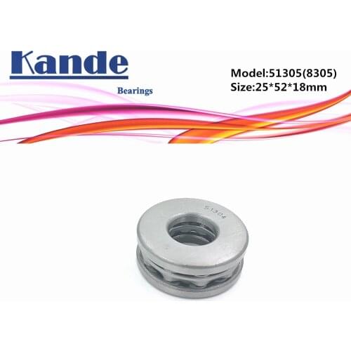 Kande 51305 8315 25x52x18 bearing 1pc Flat Thrust Ball Bearing Axial thrust bearing 51305