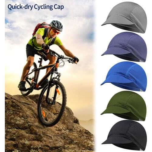 Riding Cycling Cap Protection Summer Elastic Hat Biking Solid Color Mesh Outdoor Sun Portable Dustproof Cycling Parts
