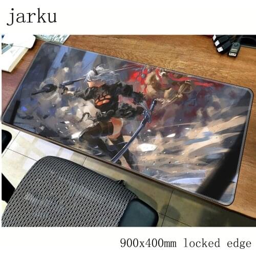 Nier automata mousepad gamer 900x400X3MM gaming mouse pad large best notebook pc accessories laptop padmouse ergonomic mat
