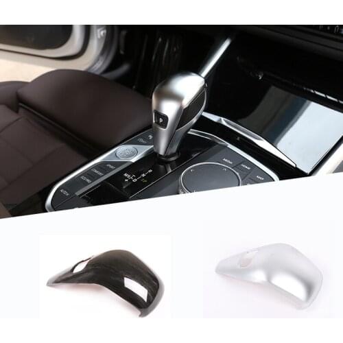 ABS Black Wood Grain Car Interior Shift Head Cover For BMW G20 G28 325li 3 Series 2020 Accessories
