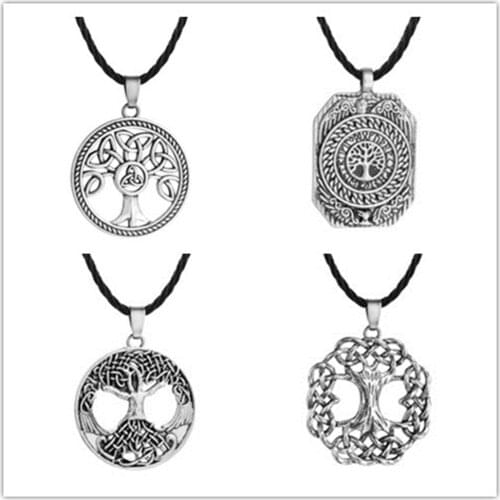 Tree of Life Pendant Necklace Amulet Tree of Life Yggdrasil World Tree Nordic Talisman Necklace men women Jewelry