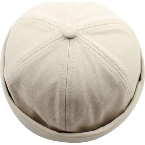 Beanies For Men Solid Color Cotton Women Hat Casual Docker Sailor Mechanic Brimless Stree Trendy Bonnet Gorro Invierno Hombre