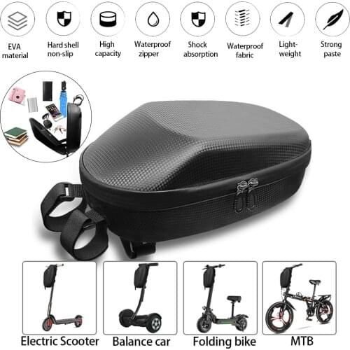 Replacement for Xiaomi M365 Electric Scooter Front Carry Bag Handlebar Mounted Zipper Eva Storage Case Applicable Practical