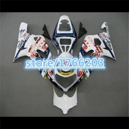 Brand new for A GSXR 1000 fairings white blue 2000 2001 2002 K2 GSXR1000 fairing kit 00 01 02 BBF