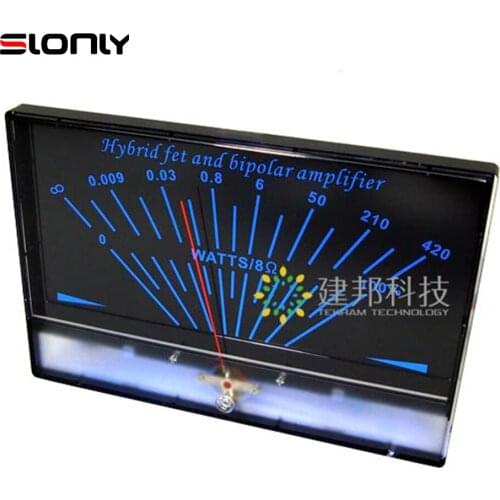 Super Large Big P-200 VU Meter Single-Ended Class A Amp Amplifier DB Level Audio Power Head with Backlight