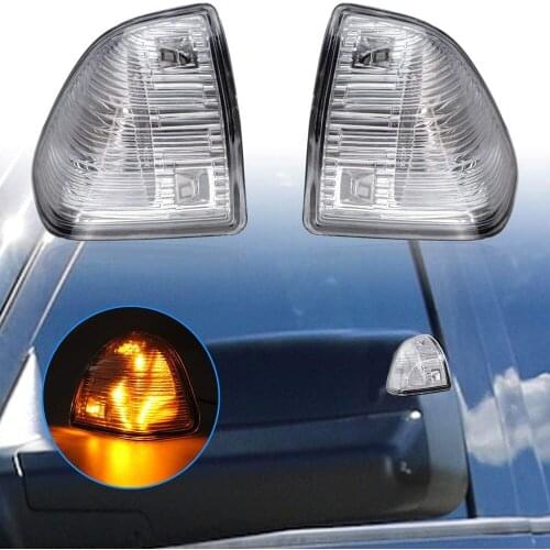L & R LED Side Mirror Turn Signal Lights For Dodge Ram 1500 2500 3500 4500 5500 68302828AA 68302829AA