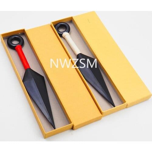Uchiha Sasuke weapon kunai the fourth generation mu hand sword large plastic solid ninja has no edges